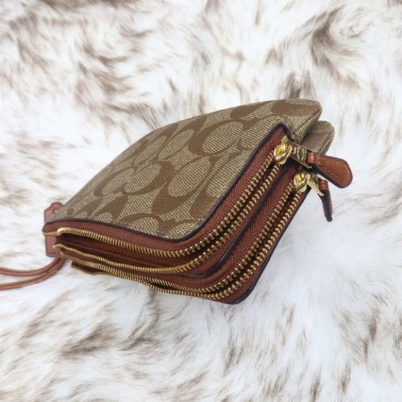 DOUBLE CORNER ZIP WRISTLET SIGNATURE CANVAS 87591 - Picture 8 of 9